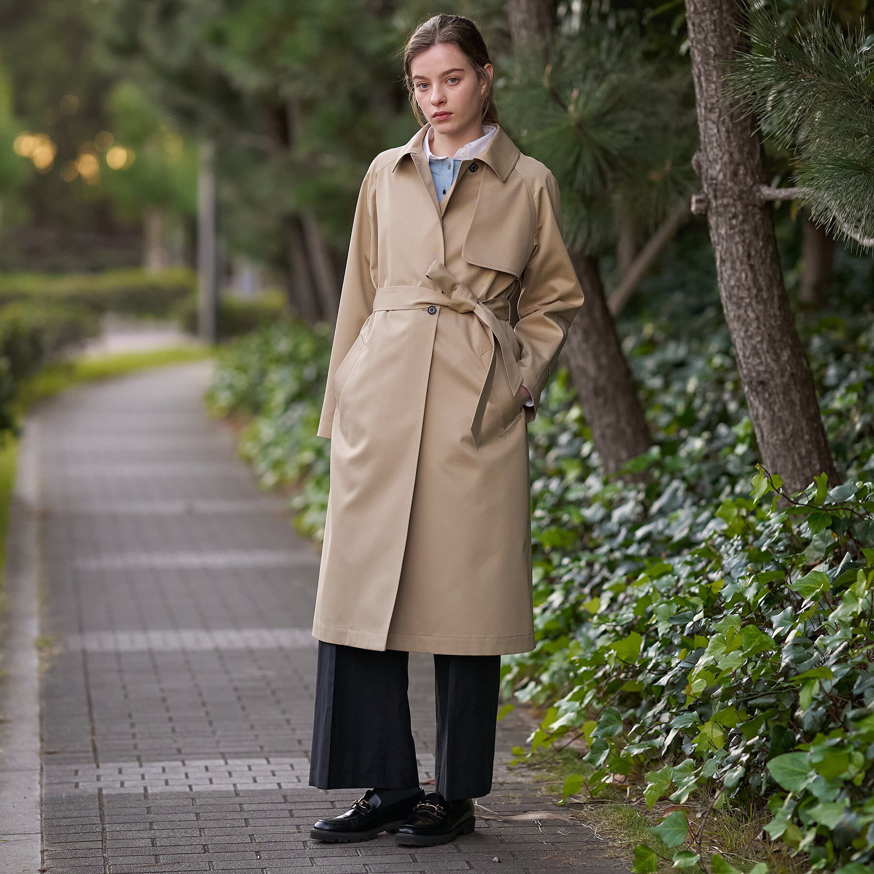 DRESSTERIOR「ライトトレンチコート」|トレンチコート|