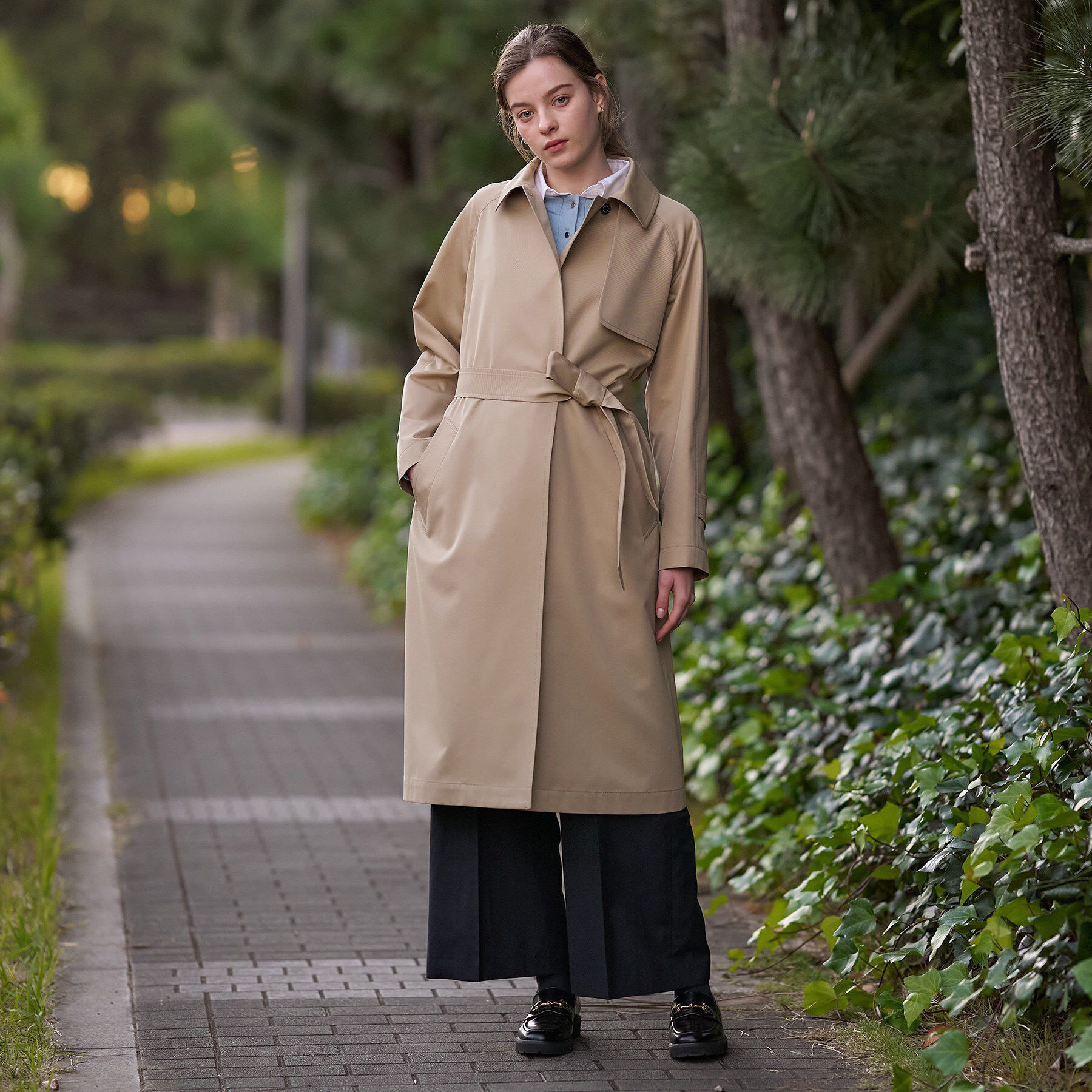 DRESSTERIOR「ライトトレンチコート」|トレンチコート|