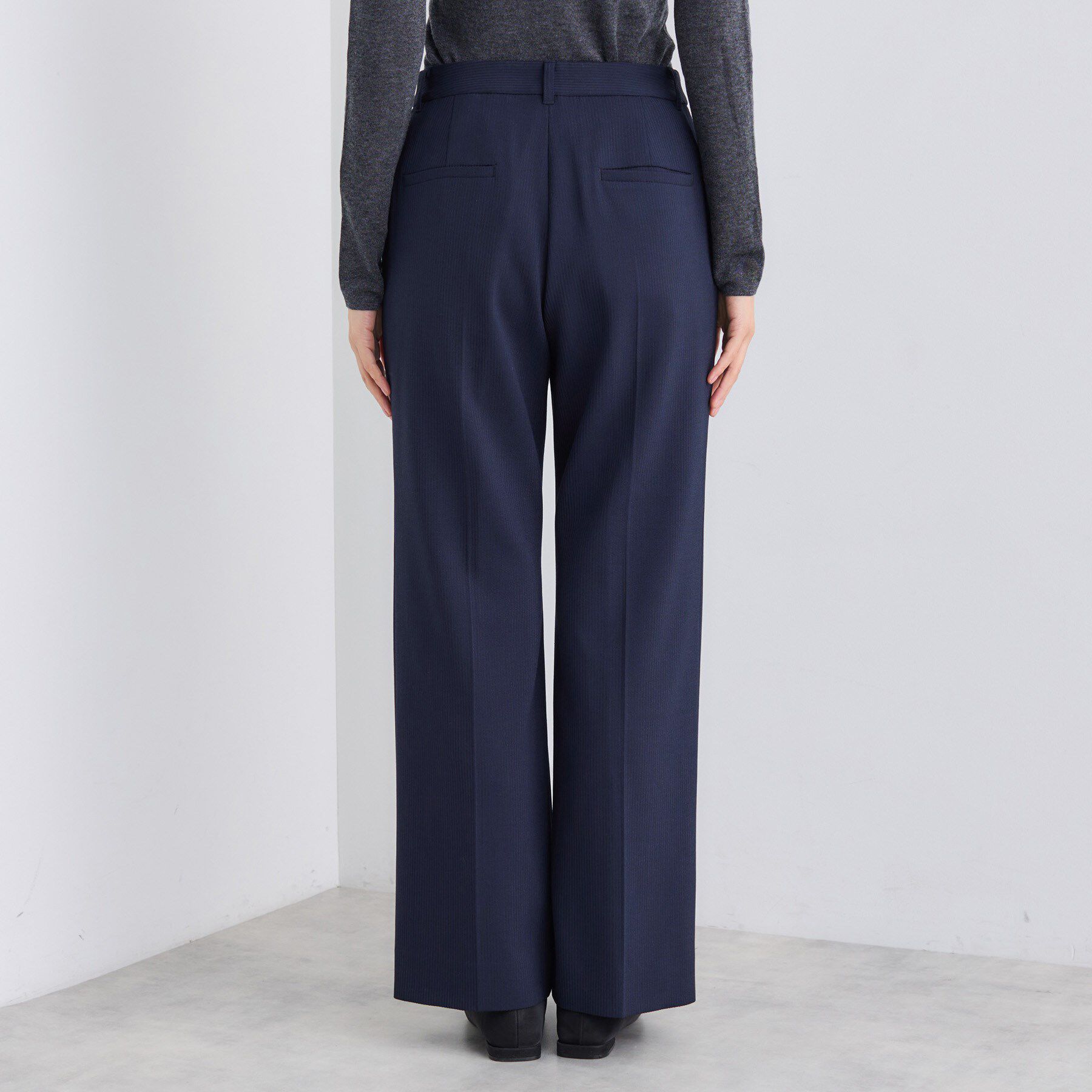 INDIVI「【日本製／通勤スーツ】プレシャスドビー テーパードパンツ」|スーツ|