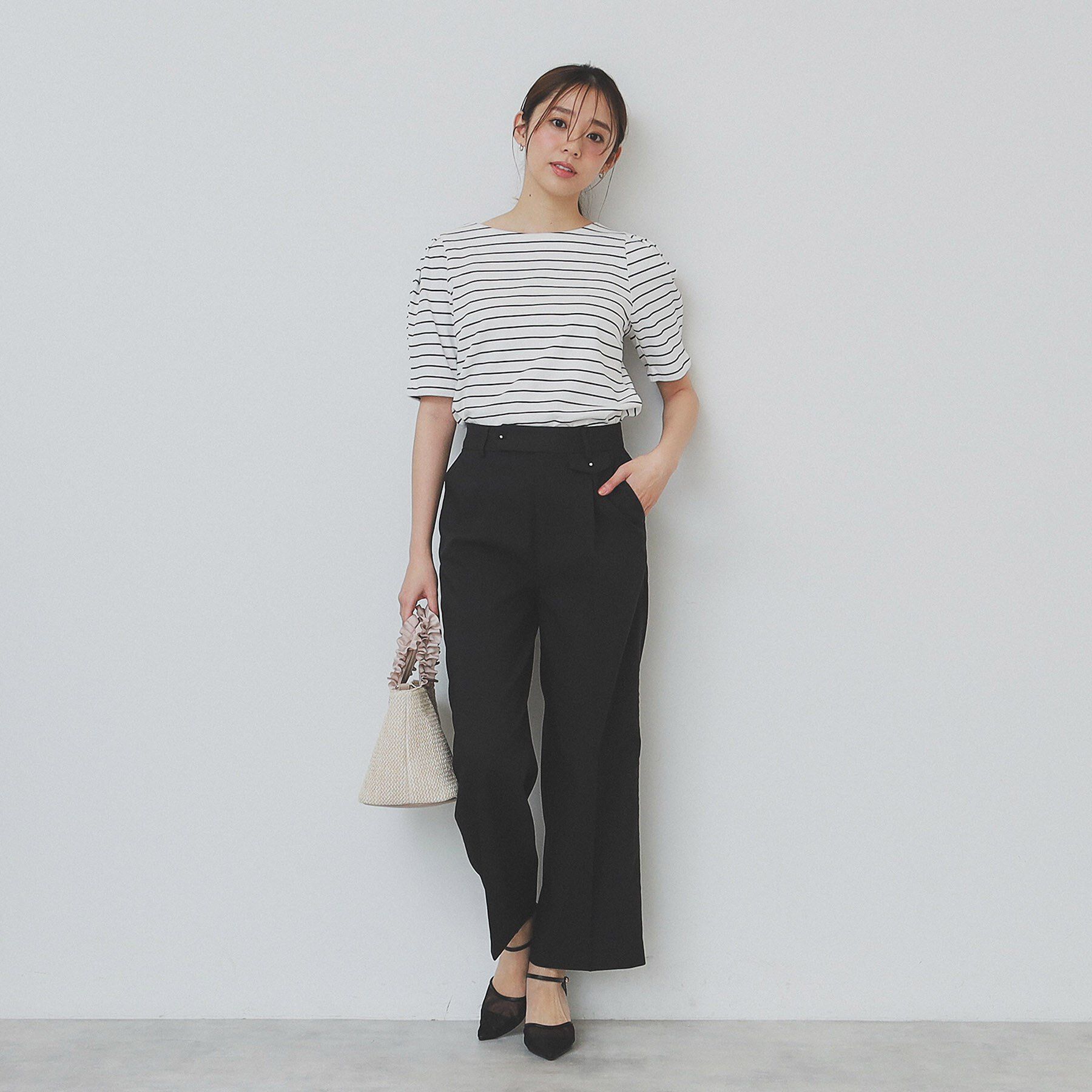 index「《10色展開/XS-LLサイズ》コットンスムースタックスリーブトップス【UV/接触冷感/洗濯機洗い可」|Tシャツ・カットソー|