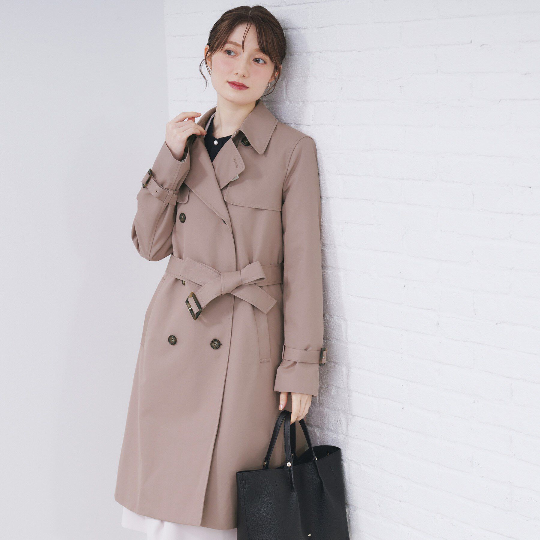 index「トレンチコート【洗濯機OK/撥水/花粉対応】《XS～3L》」|トレンチコート|