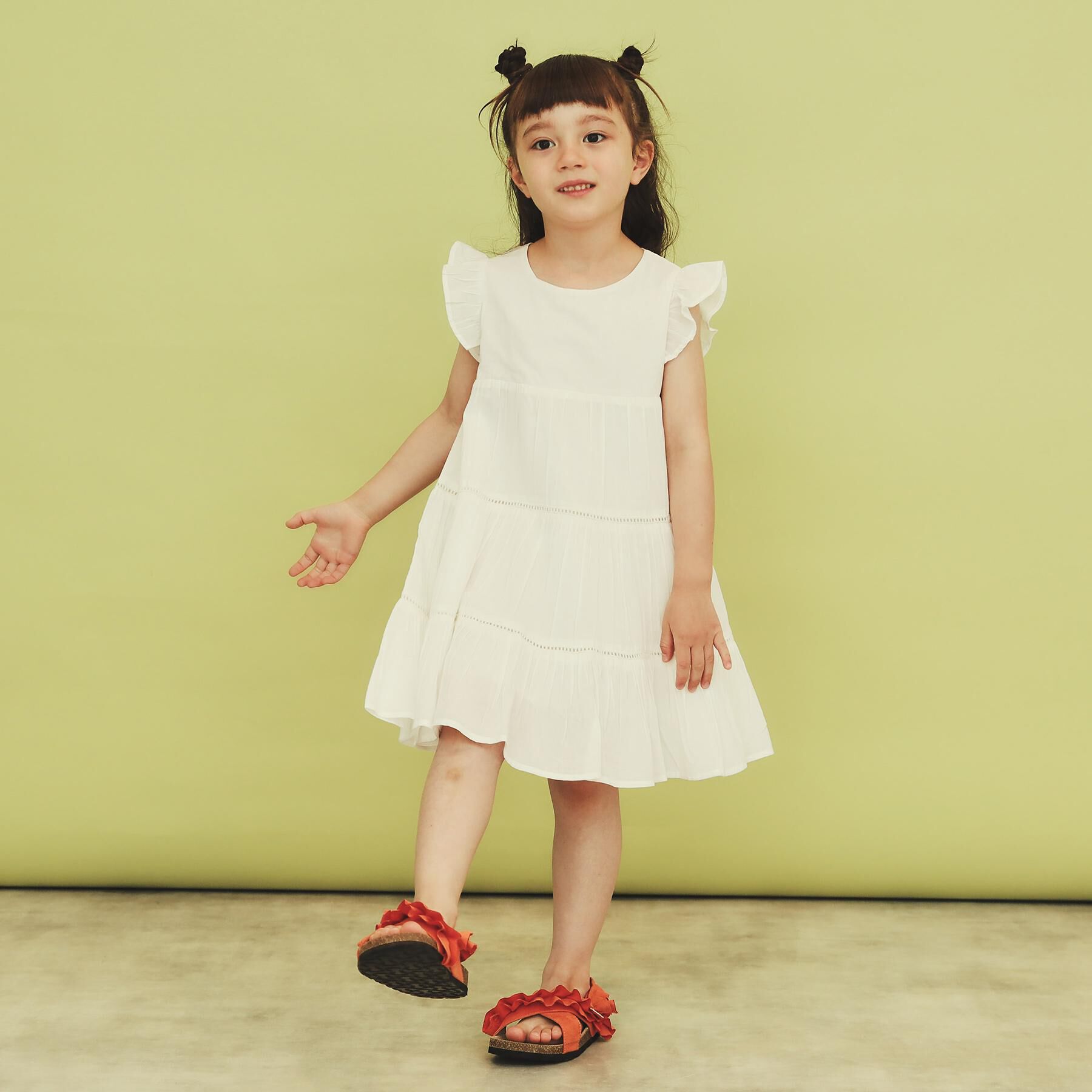 THE SHOP TK「【120－150】ティアードワンピース/洗える」|ワンピース|