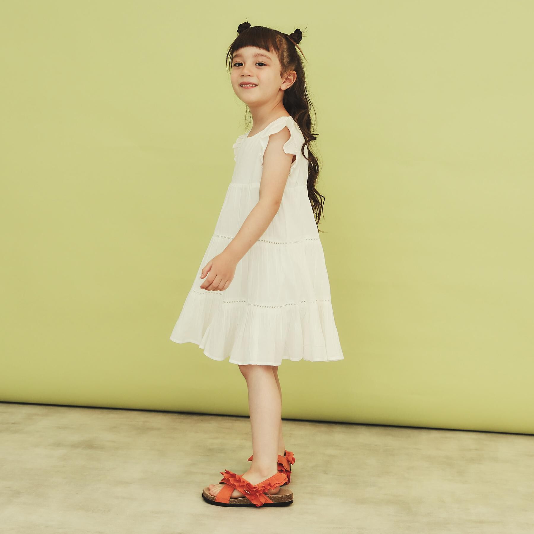 THE SHOP TK「【120－150】ティアードワンピース/洗える」|ワンピース|