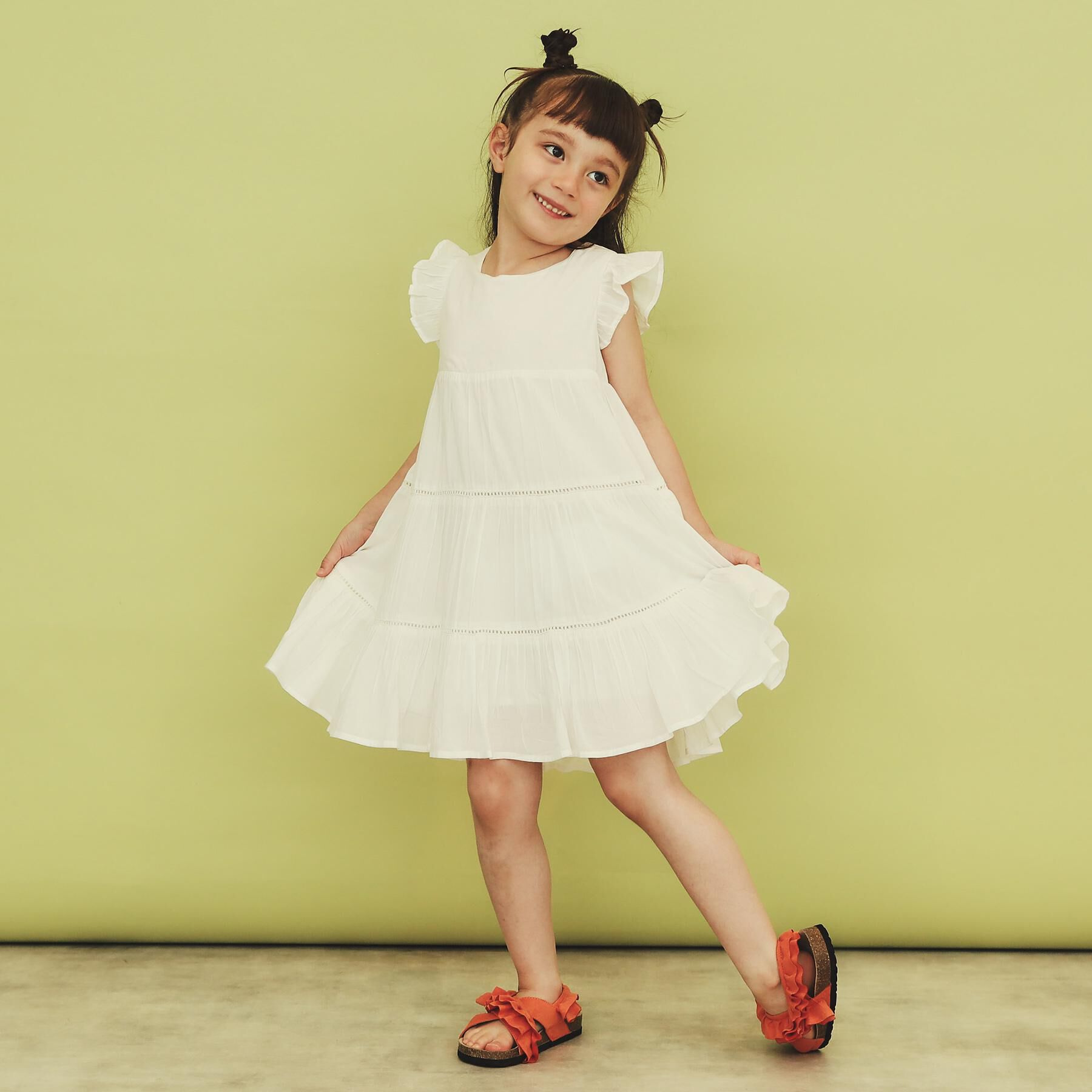 THE SHOP TK「【120－150】ティアードワンピース/洗える」|ワンピース|