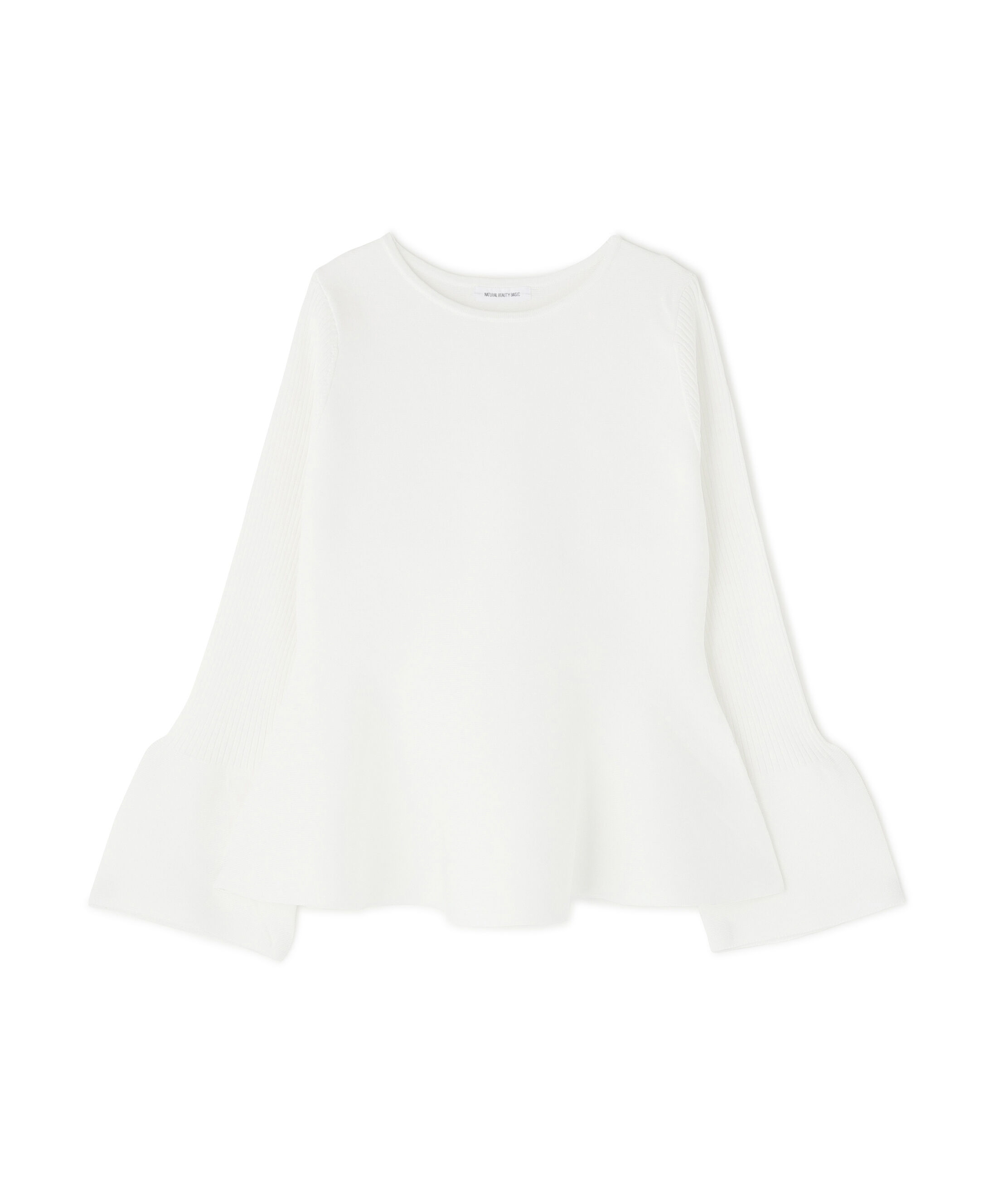  「ベルスリーブペプラムニット」|ニット・セーター|