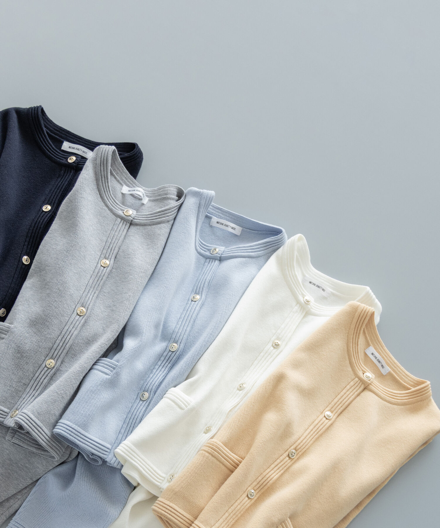  「シルクブレンドカーディガン」|ニット・セーター|ライトブルー