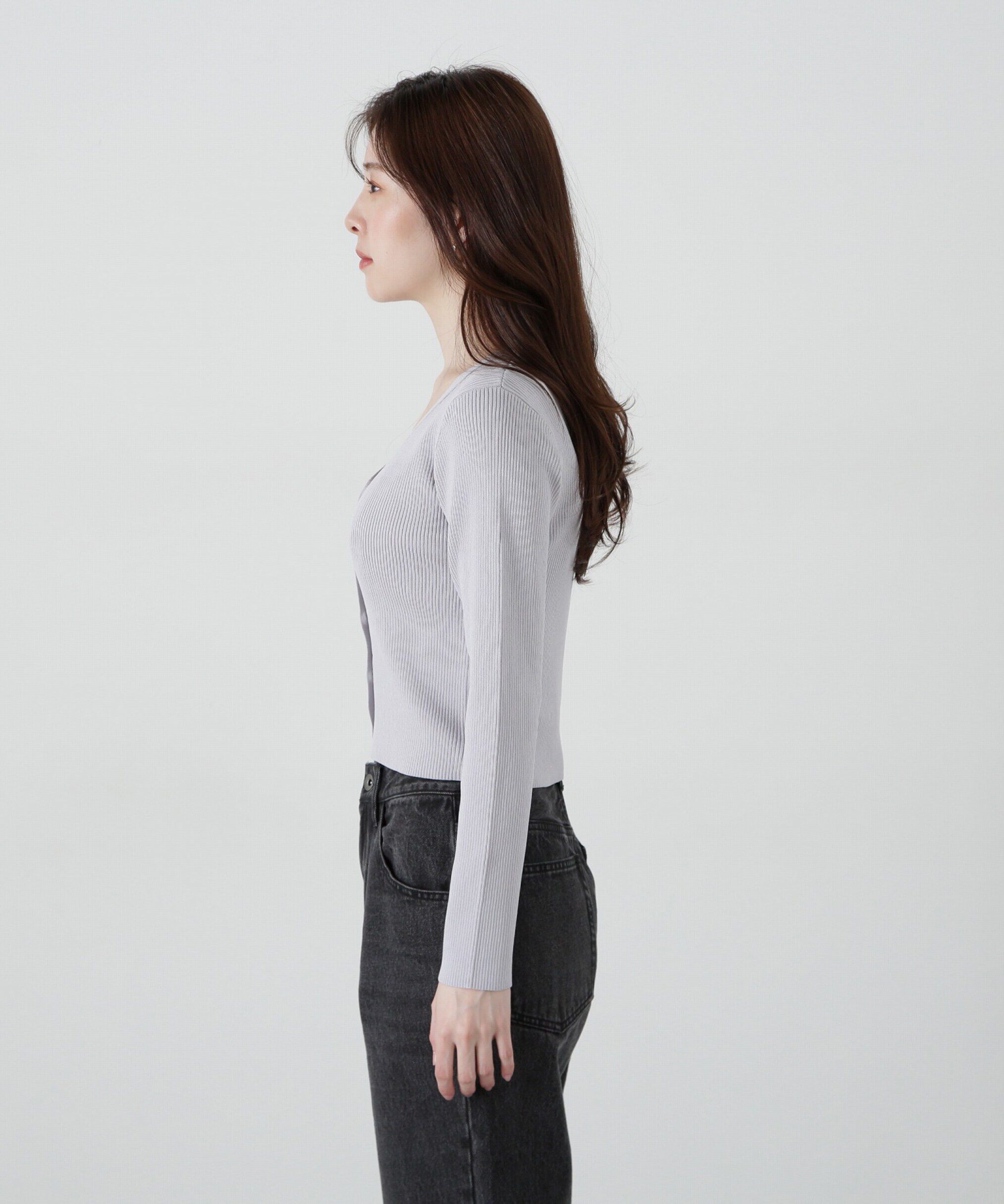 PROPORTION BODY DRESSING「チュール付きアンサンブルニット」|ニット・セーター|