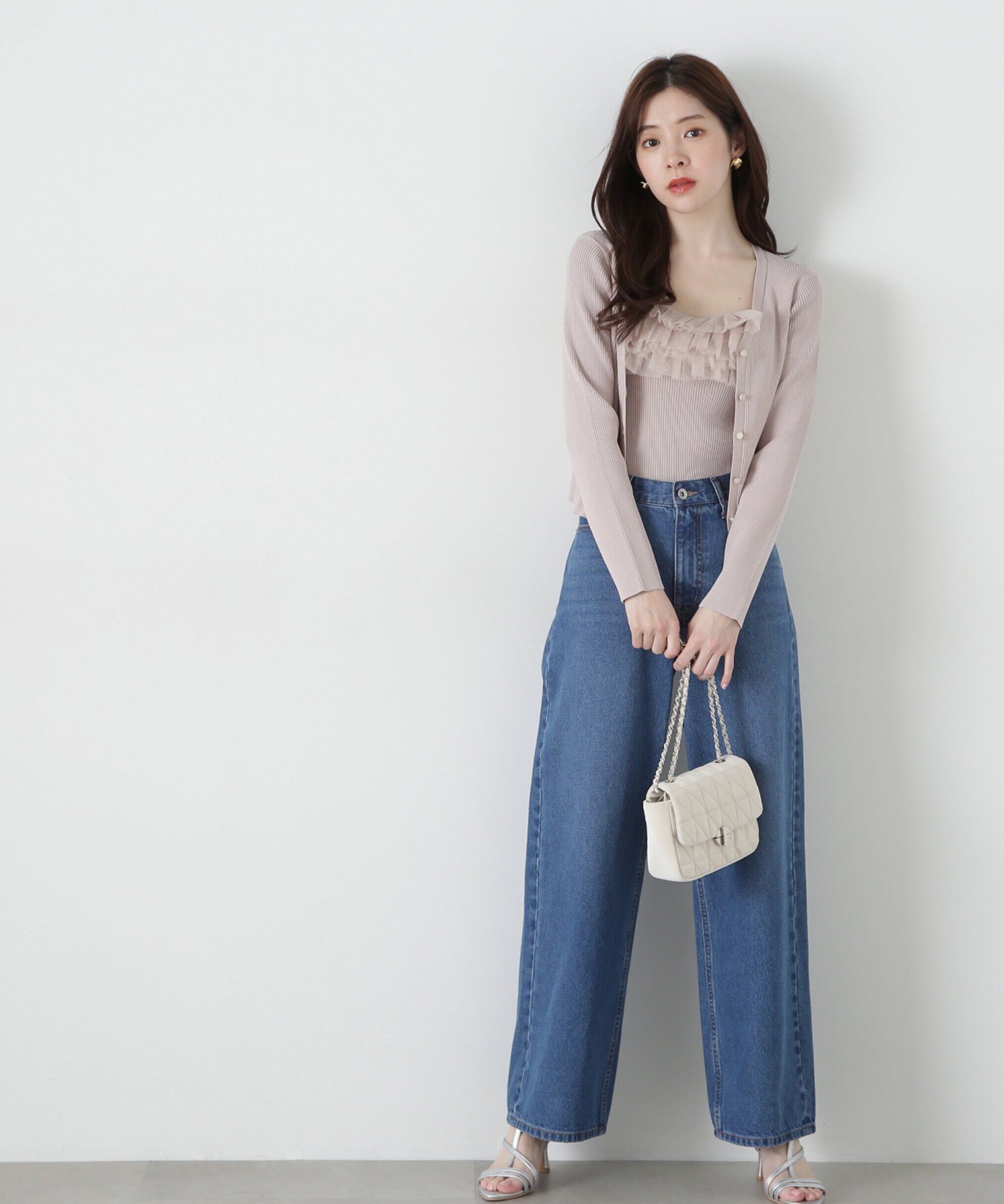 PROPORTION BODY DRESSING「チュール付きアンサンブルニット」|ニット・セーター|