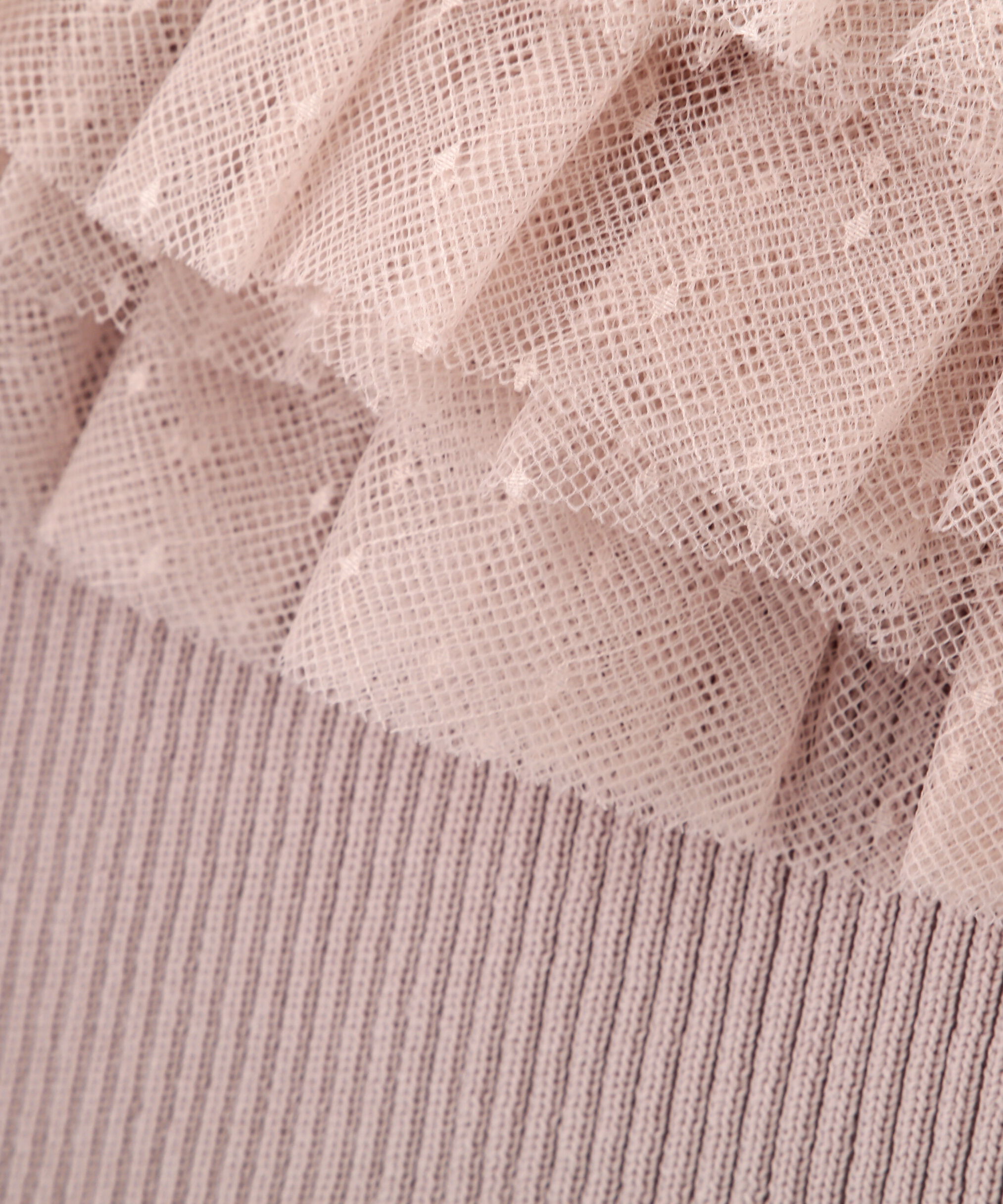 PROPORTION BODY DRESSING「チュール付きアンサンブルニット」|ニット・セーター|