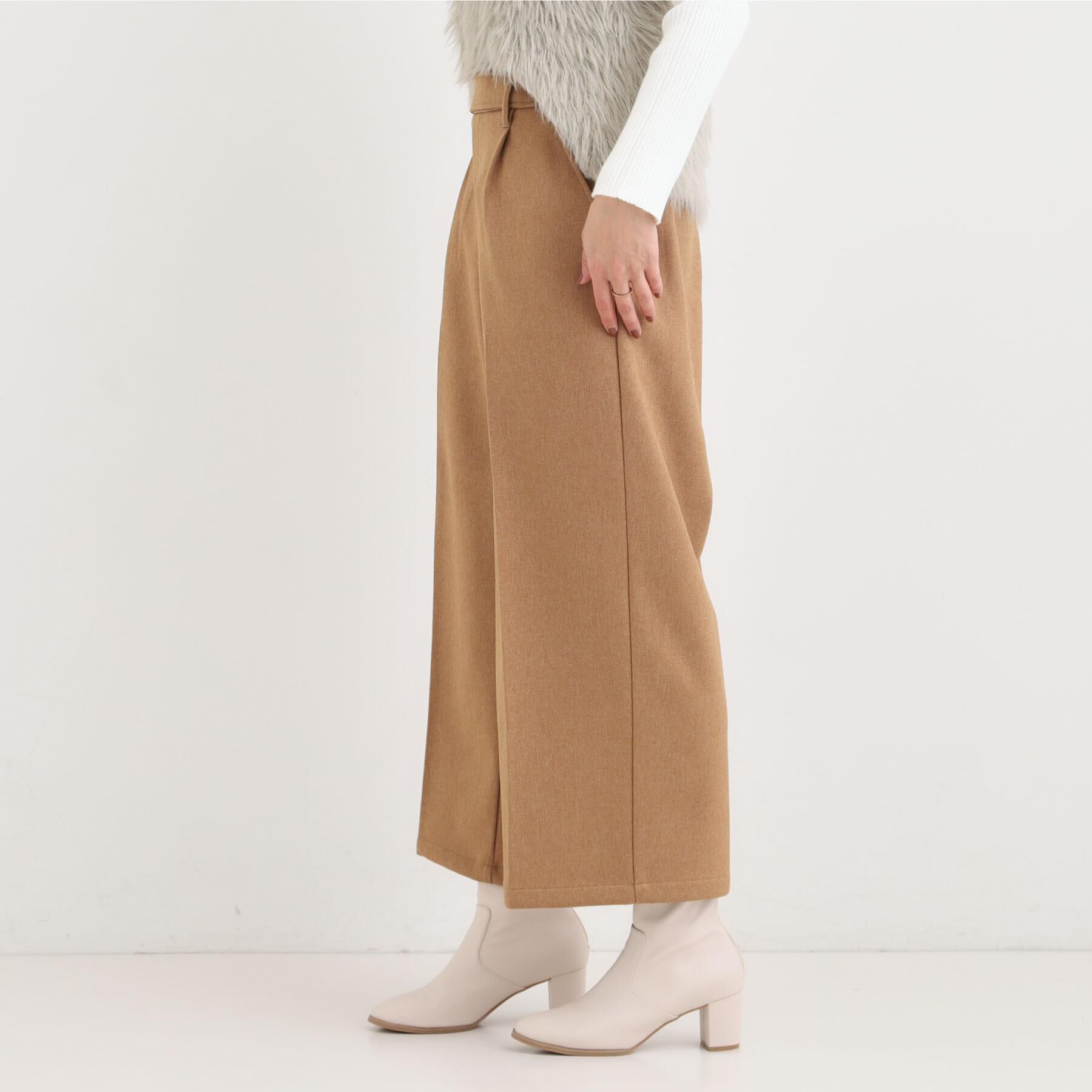 SHOO･LA･RUE「【着丈選べる】ウールフィールあったか裏起毛ワイドパンツ」|その他|