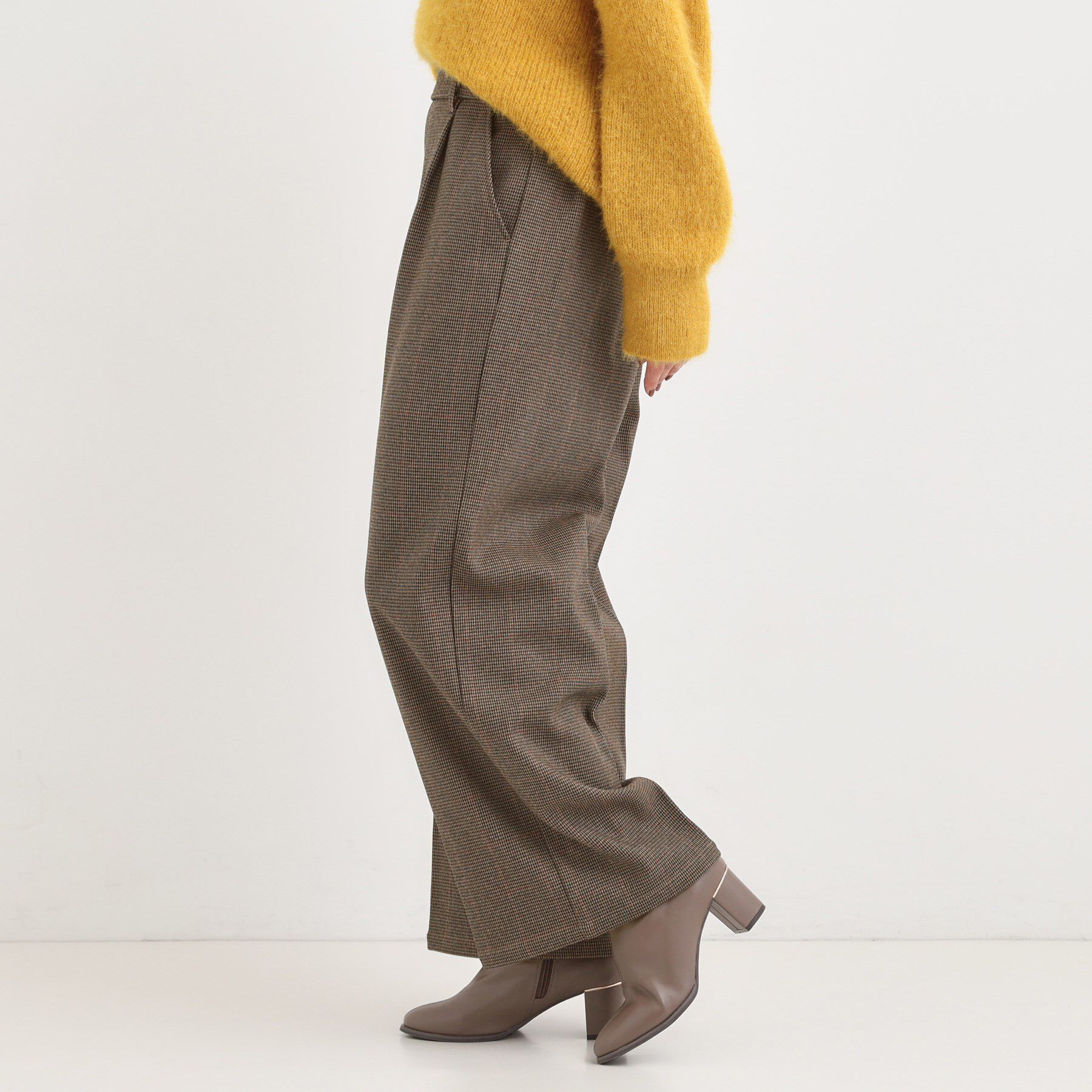 SHOO･LA･RUE「【着丈選べる】ウールフィールあったか裏起毛ワイドパンツ」|その他|