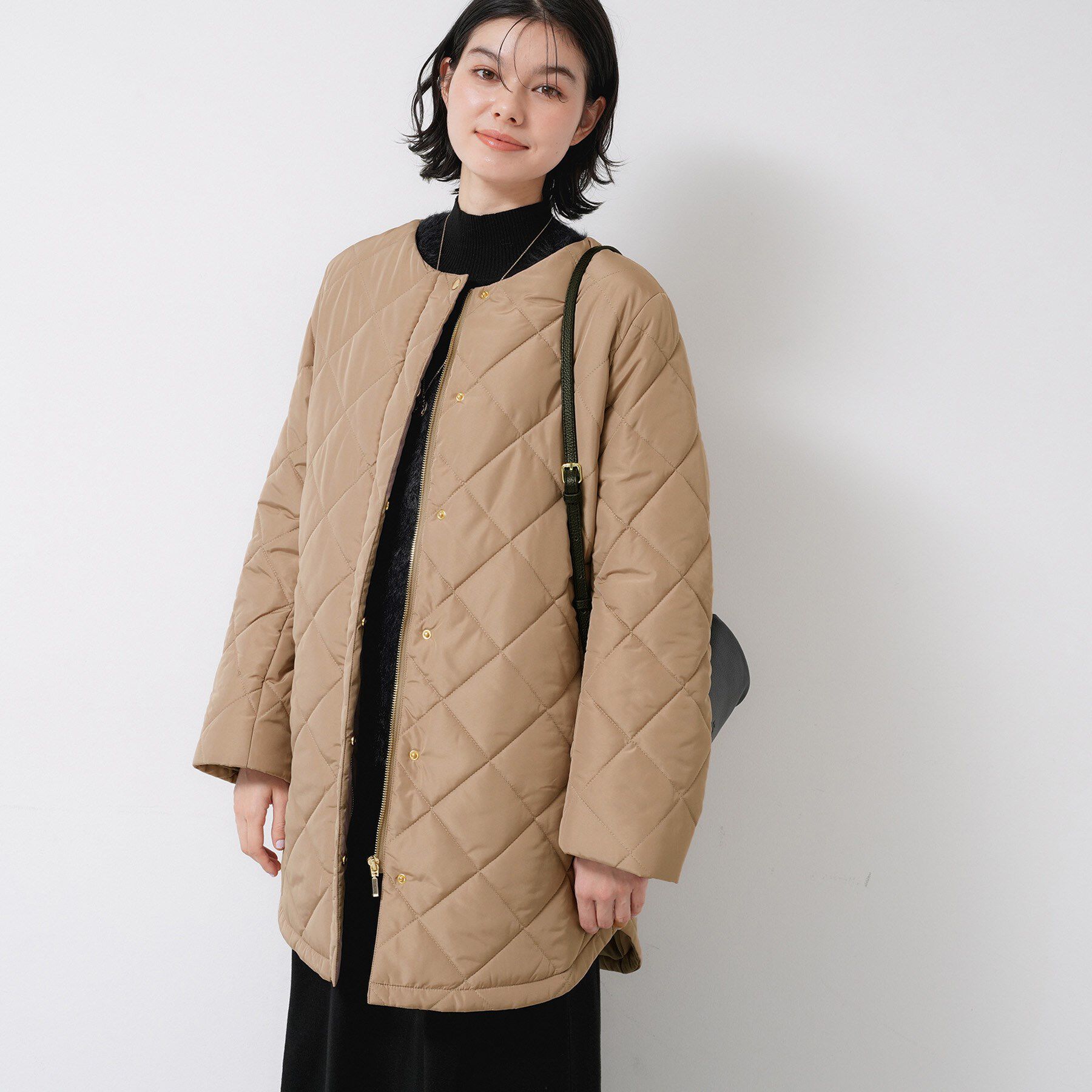 Dessin「【2WAY/洗える】中綿キルトコート」|ダウン|