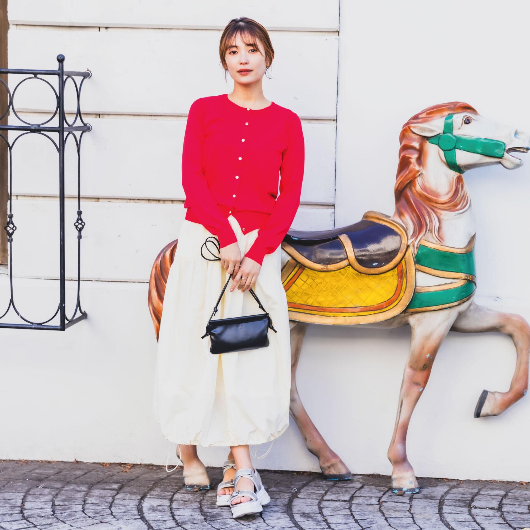 ITS&rsquo;DEMO「【UVカット／アンチピリング／手洗い可】クルーニットカーディガン」|カーディガン|