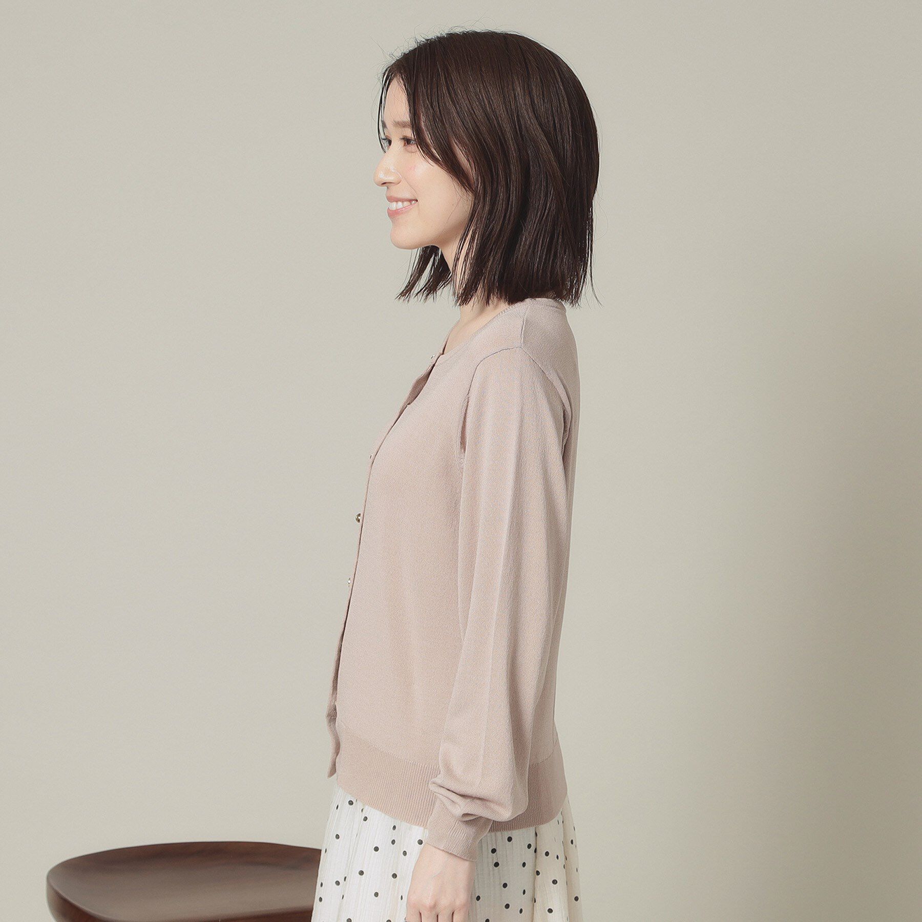 ITS&rsquo;DEMO「【UVカット／アンチピリング／手洗い可】クルーニットカーディガン」|カーディガン|