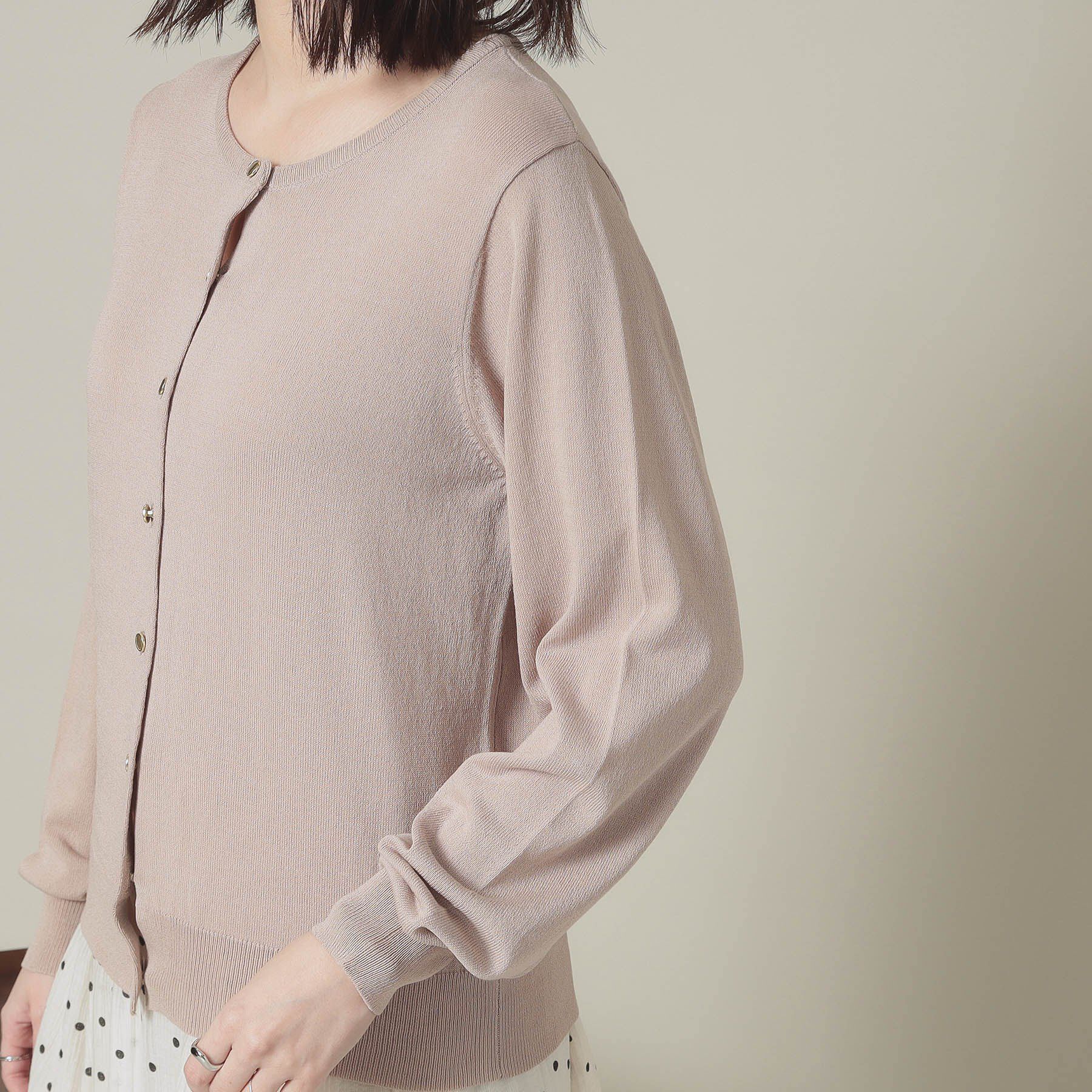 ITS&rsquo;DEMO「【UVカット／アンチピリング／手洗い可】クルーニットカーディガン」|カーディガン|