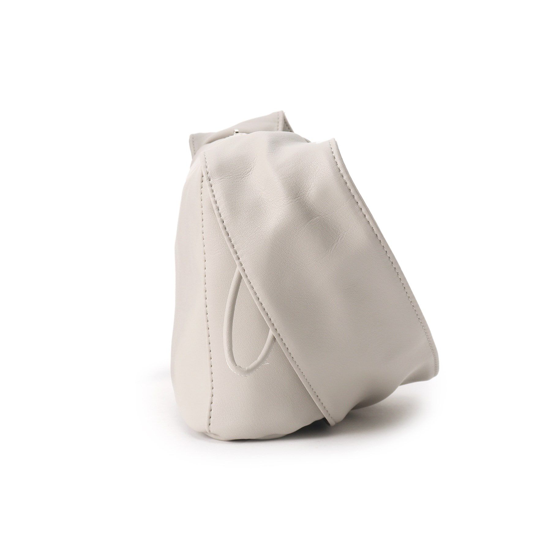 Ober Tashe「合皮ギャザーハンドルスクエアバッグ」|ハンドバッグ|