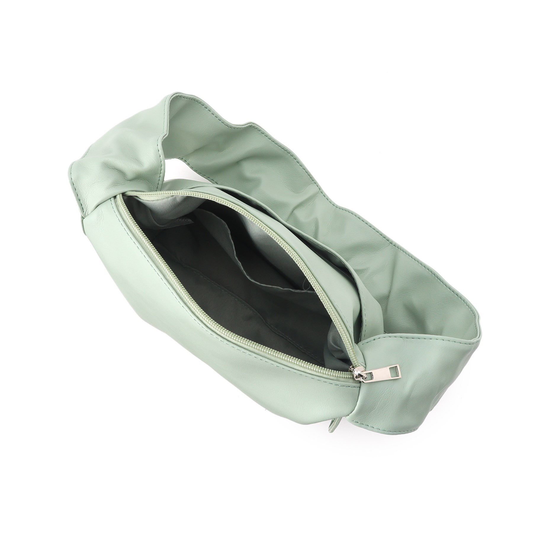 Ober Tashe「合皮ギャザーハンドルスクエアバッグ」|ハンドバッグ|