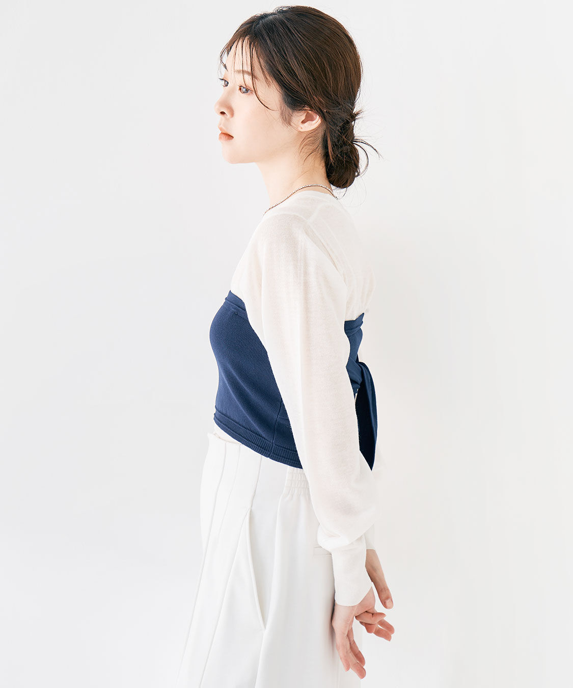 COCO DEAL「ボタンディテールシアーニットカーディガン」|ニット・セーター|