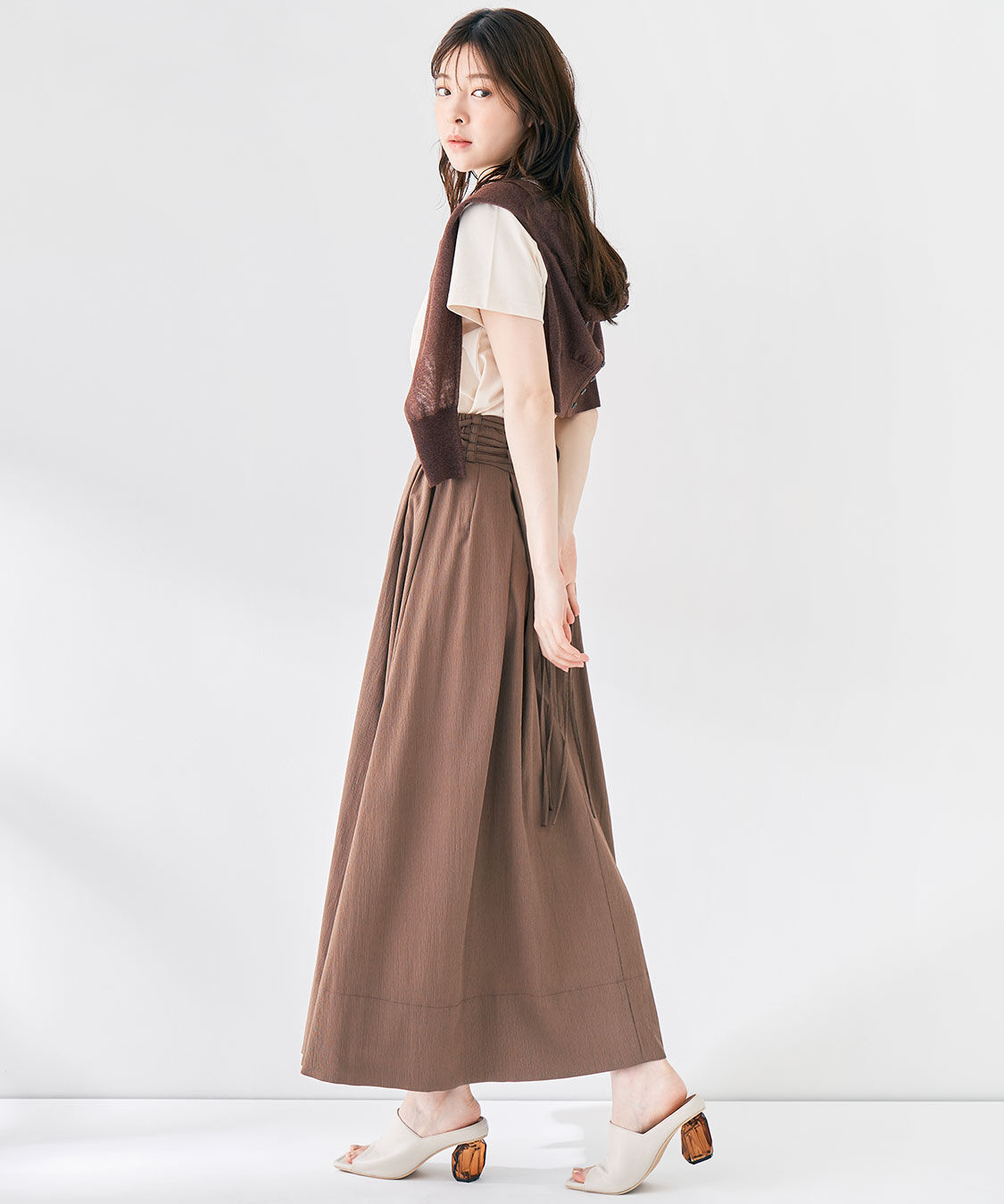 COCO DEAL「ボタンディテールシアーニットカーディガン」|ニット・セーター|