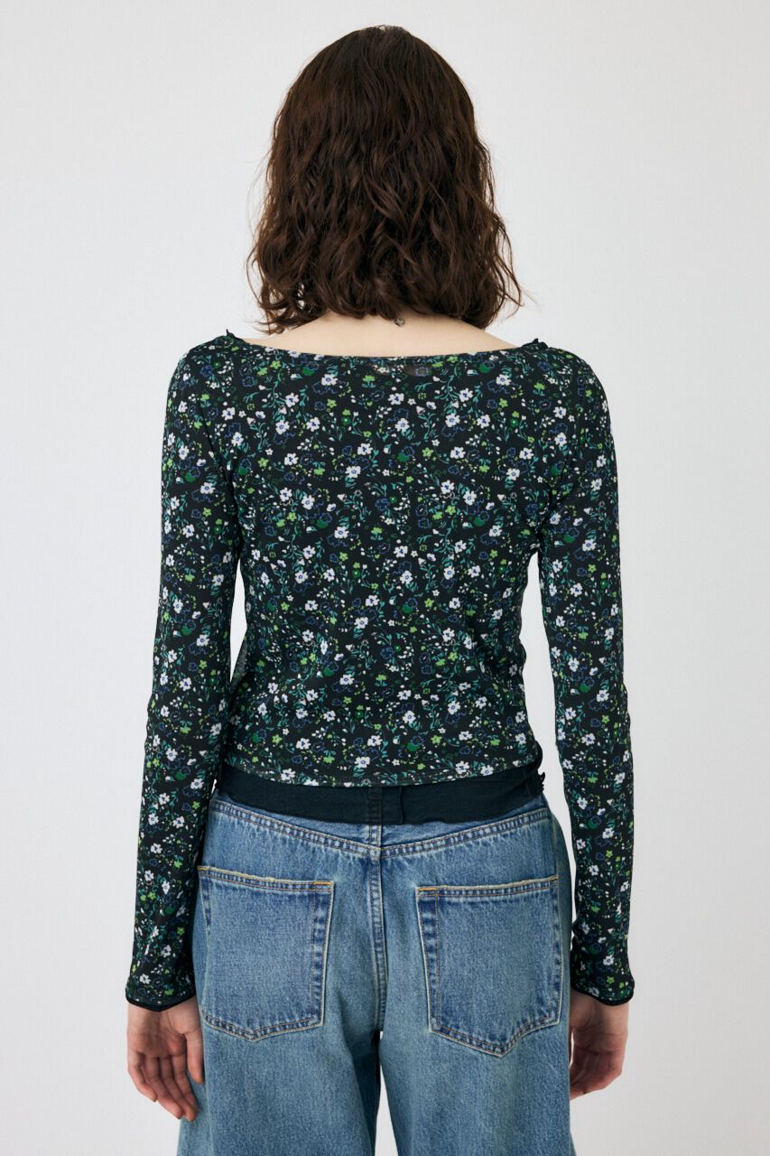 MOUSSY「LAYERED ASSYMETRIC SHEER トップス」|Tシャツ・カットソー|