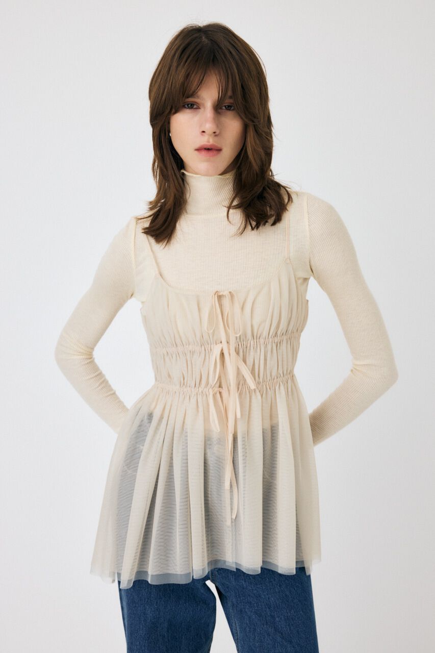 MOUSSY「TULLE RIBBON キャミ」|キャミソール|