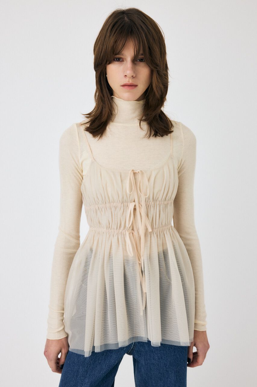 MOUSSY「TULLE RIBBON キャミ」|キャミソール|