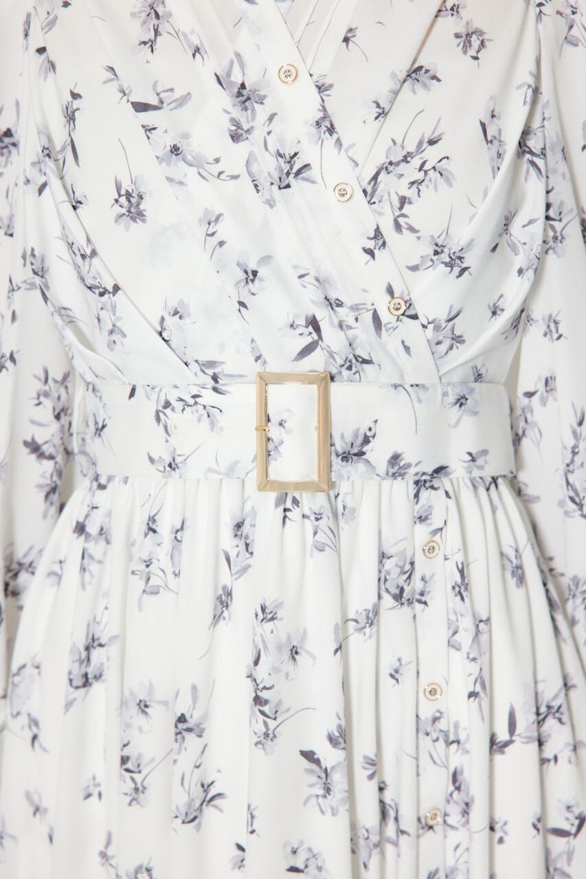 rienda「カシュクールフレアシャツワンピース」|ワンピース|