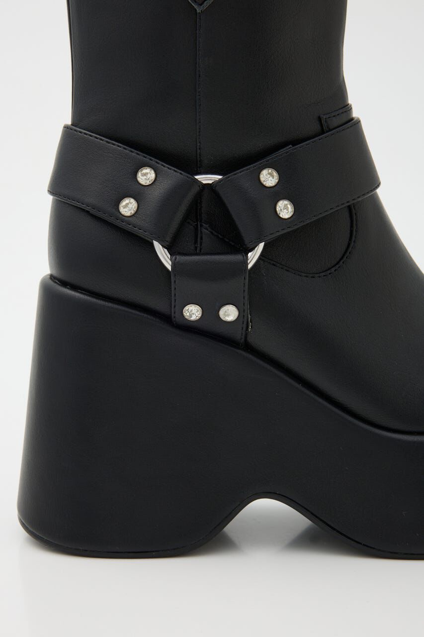 rienda「エンジニアウェッジヒールショートブーツ」|その他|