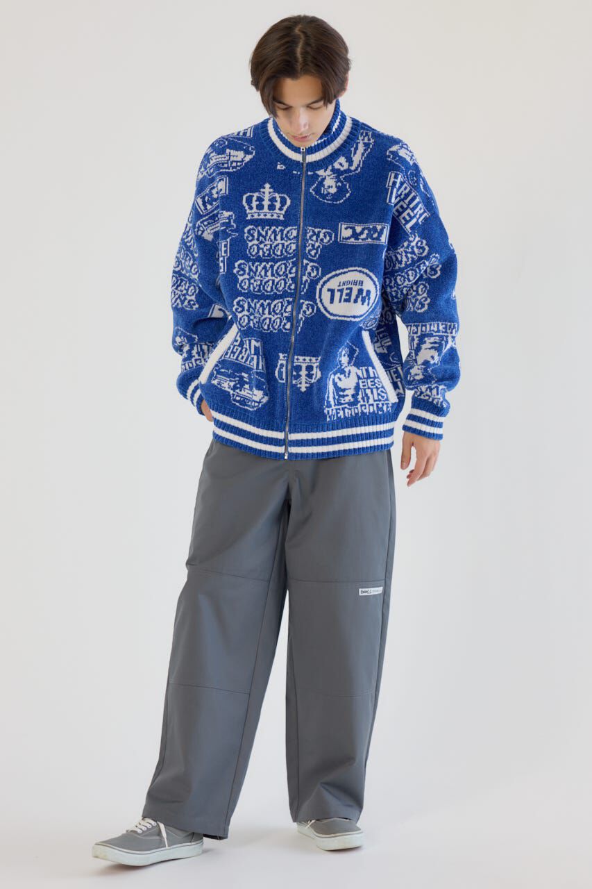 RODEO CROWNS「グラフィティーニットスタジャン」|ブルゾン・スタジャン|