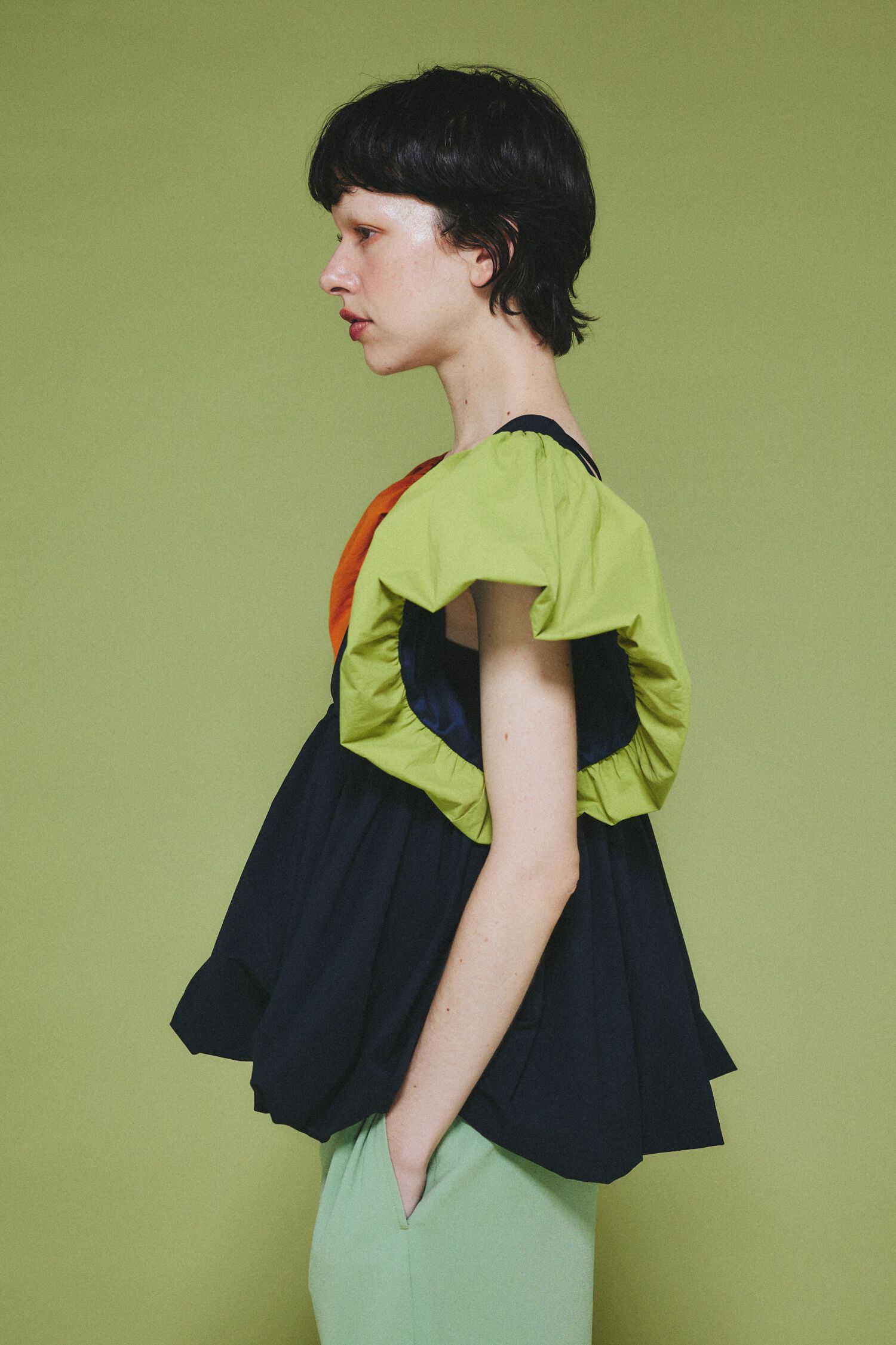 HeRIN.CYE「2way balloon hem tops」|シャツ・ブラウス|