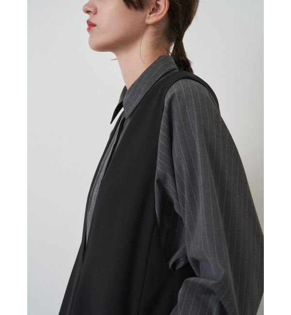 ELENDEEK「DEEP V NECK A-LINE OP」|ジャンパースカート|