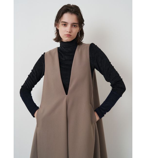 ELENDEEK「DEEP V NECK A-LINE OP」|ジャンパースカート|