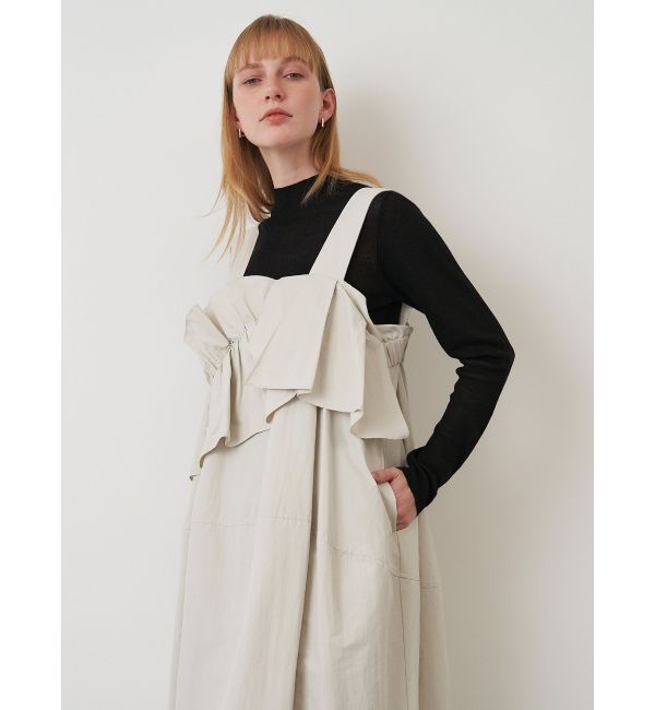 ELENDEEK「FRILL DRAPE COCOON OP」|ワンピース|