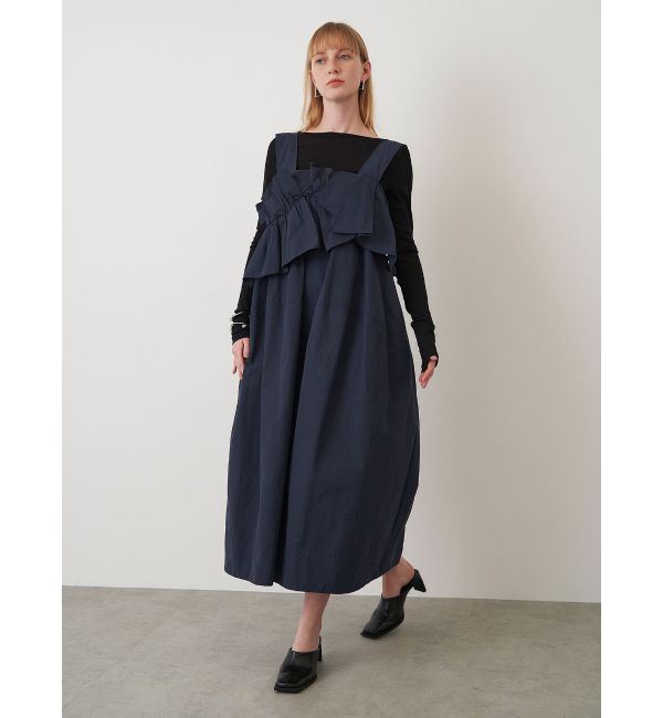 ELENDEEK「FRILL DRAPE COCOON OP」|ワンピース|