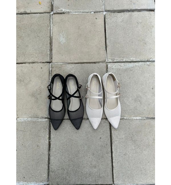 dazzlin「クロスメッシュシアーローシューズ」|バレエシューズ|