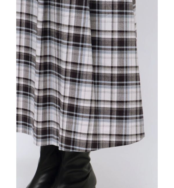 MERCURYDUO「オリジナルチェックコルセットフレアスカート」|スカート|