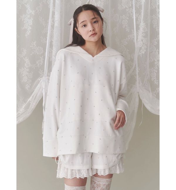 merry jenny「petit flowerセーラースウェット」|スウェット・ジャージ|