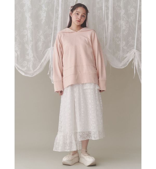 merry jenny「petit flowerセーラースウェット」|スウェット・ジャージ|