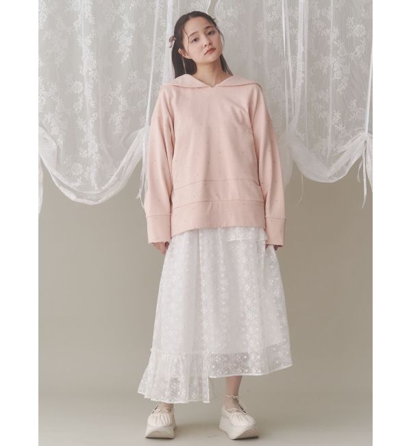 merry jenny「petit flowerセーラースウェット」|スウェット・ジャージ|