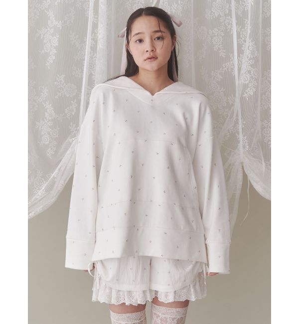 merry jenny「petit flowerセーラースウェット」|スウェット・ジャージ|