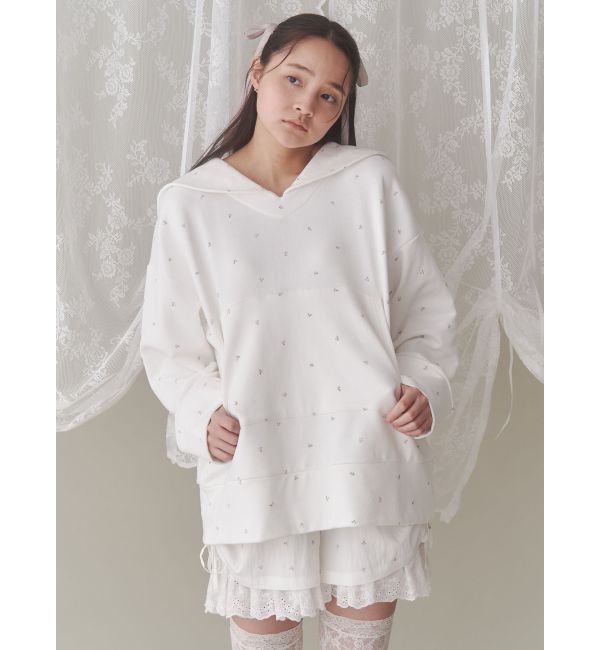 merry jenny「petit flowerセーラースウェット」|スウェット・ジャージ|