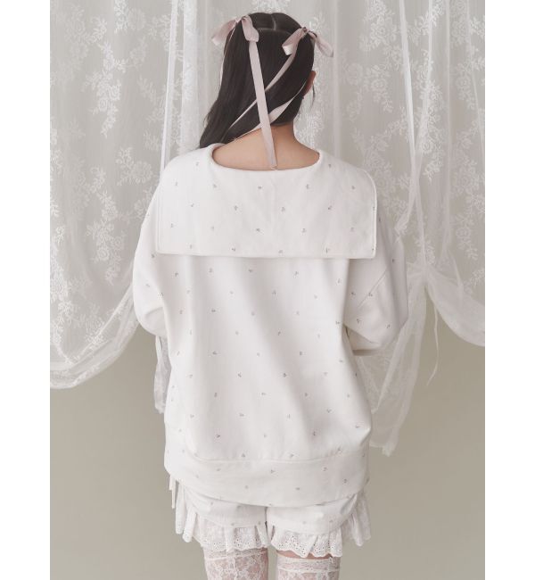 merry jenny「petit flowerセーラースウェット」|スウェット・ジャージ|