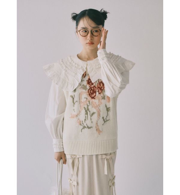 merry jenny「bouquet sweater vest」|ベスト・ジレ|