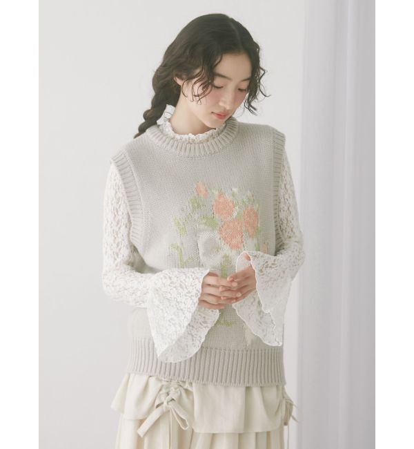 merry jenny「bouquet sweater vest」|ベスト・ジレ|