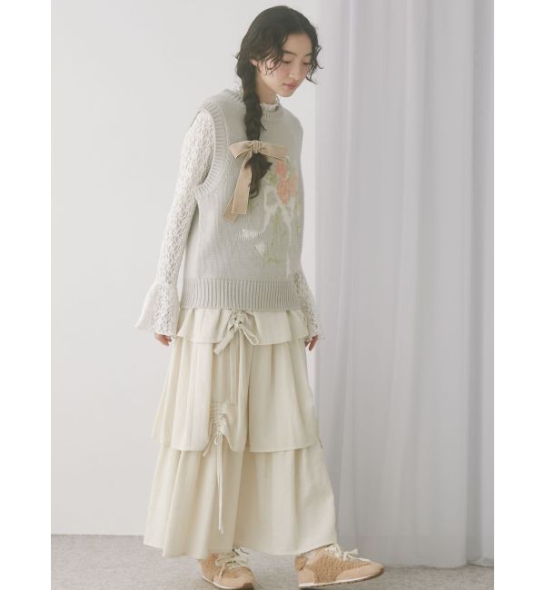 merry jenny「bouquet sweater vest」|ベスト・ジレ|