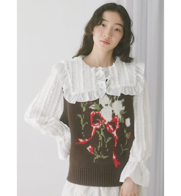 merry jenny「bouquet sweater vest」|ベスト・ジレ|