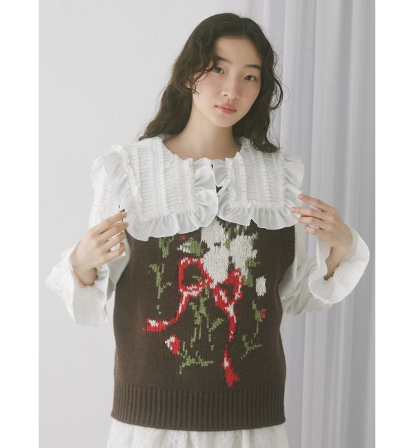merry jenny「bouquet sweater vest」|ベスト・ジレ|