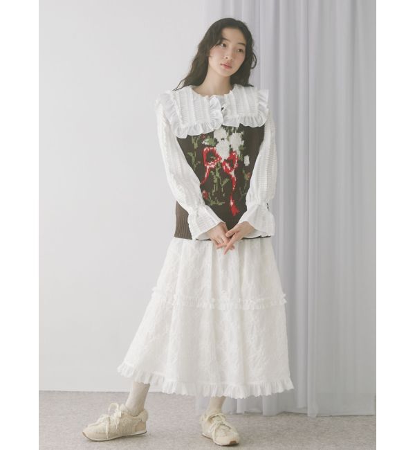 merry jenny「bouquet sweater vest」|ベスト・ジレ|