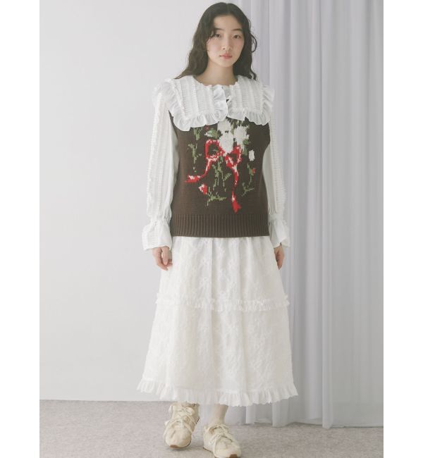 merry jenny「bouquet sweater vest」|ベスト・ジレ|