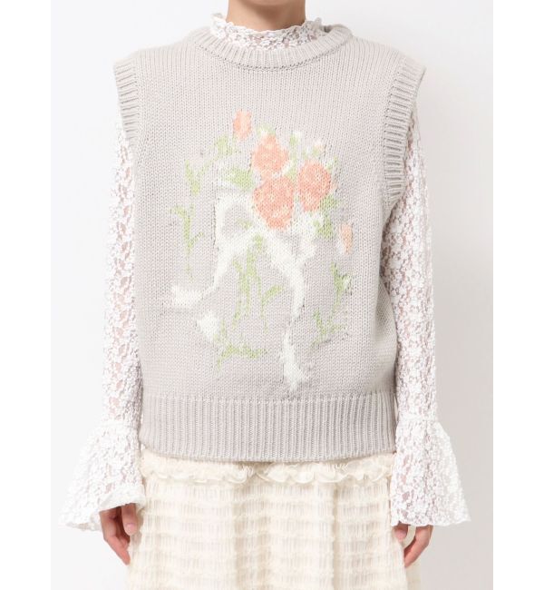 merry jenny「bouquet sweater vest」|ベスト・ジレ|